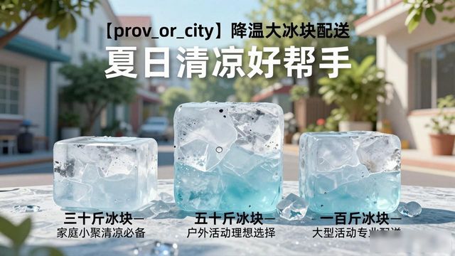 台州降温大冰块配送_海鲜排档降温解决方案_高温天气大冰块配送