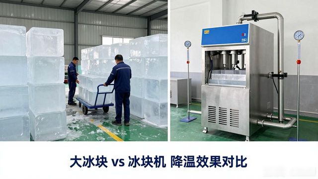 大冰块和冰块机哪个更划算_台州车间防暑降温大冰块_车间大冰块降温效果怎么样